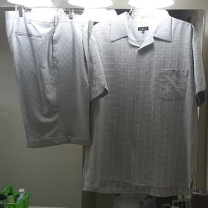 Grey Leisure Short Set